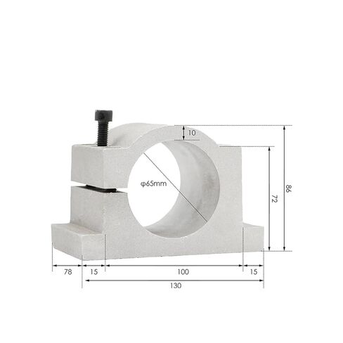 1.5k ER16 D = 65 مم محرك مغزل مبرد بالهواء 110V/220V/380V 65x258mm 4 محامل (220 فولت) in Kuwait