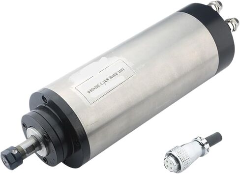 1.5kw ER11 Water-Cooled Spindle Motor Φ80x200mm 400Hz 24000rpm 4 Bearings(1.5kw ER11 220V) in Saudi Arabia