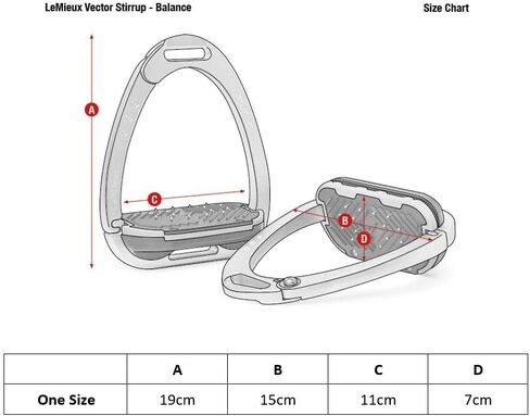 LeMieux Vector Balance Stirrups, Size 4-1/2, Aluminum in Saudi Arabia