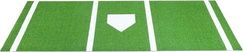 VEVOR 10'X3.8 'Baseball Softball Hittting Stap ، حصيرة داخلية/خارجية مضادة للانزلاق مكافحة الذروة ، وأساعد تدريب على دعم الرغوة مع الحبل ، وحصير الممارسة المحمولة ، والأخضر in Saudi Arabia