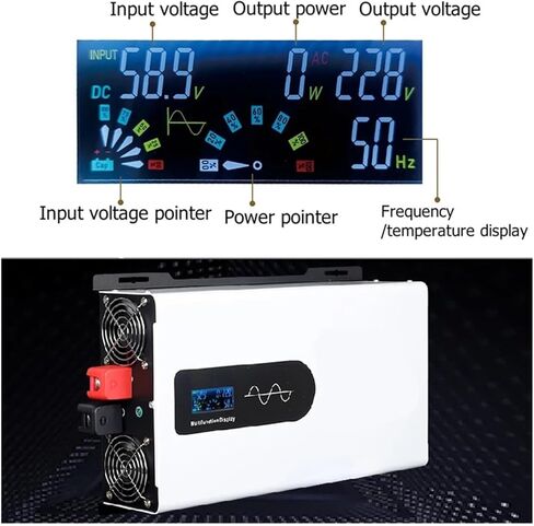 العاكس الذروة 6600W 10000W محول 12V 24V 48V 60V 72V 96V 220V 110V العاكس (6600W عن بعد ، 48V_110V 60Hz) in Saudi Arabia