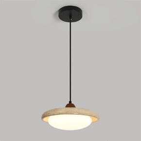 Pendant Medieval Natural Stone Chandelier, Nordic Glass Dining Table Bar Chandelier, Disc Chandeliers, Modern Home Decoration Dining Room Corridor Balcony Chandelier(White Light) in Saudi Arabia