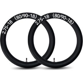 3.00-18 2.75-18 2.50-18 Inner Tubes 80/90-18 80/100-18 90/90-18 with Straight Valve Stem for Motorcycle Off Road Dirt Bike Tube 2 Pack in Kuwait