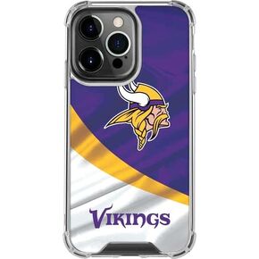 Skinit Clear Phone Case متوافق مع iPhone 14 Pro - تصميم NFL Minnesota Vikings مرخص رسميًا in Kuwait