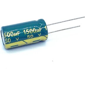Aluminum Electrolytic Capacitor High Frequency Low Impedance 50V 1500UF Size 13 * 25 1500UF 6pcs in Saudi Arabia