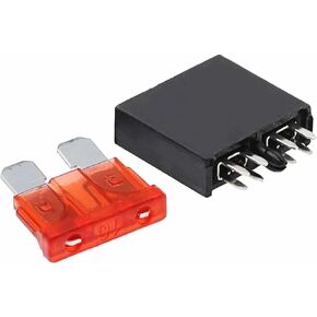 250V 30A Medium Car Insert Fuse Holder Horizontal Fuse Holder 2Pin 8Pin PCB Panel Mounting ATC Blade Standard Fuse Holder 5Set(8Pin Fuse Holder,30A) in Saudi Arabia