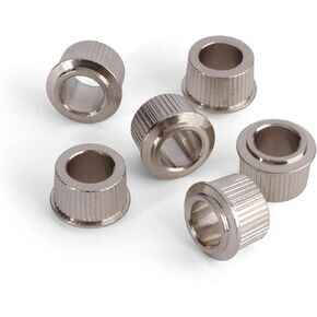 StewMac 10.5mm Round Guitar Conversion Bushings, Nickel, Set of 6 in Saudi Arabia