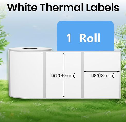 ملصقات M110 [100 pcs] - حزمة من 1.97''x3.15 '' (50x80mm) ملصق متوافق مع M110/m120/m100/m200/m220 شريط لاصق قوي ، أبيض in Kuwait