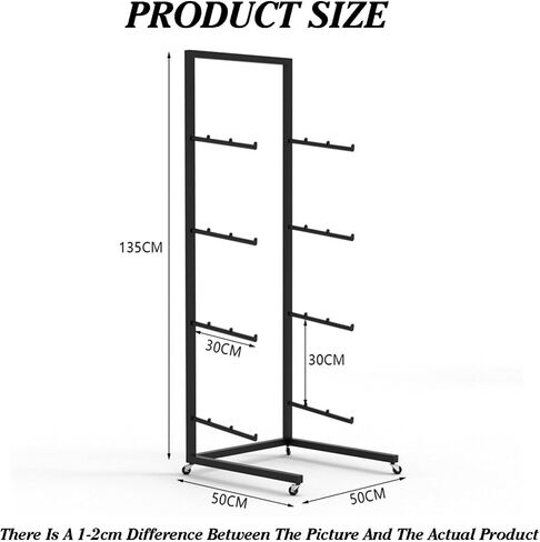 4/5-Tier Skateboard Rack,Skateboard Rack With Pulleys,Snowboard Storage Rack,Easy to Install,for Home and Garage(White,4-Tier) in Saudi Arabia