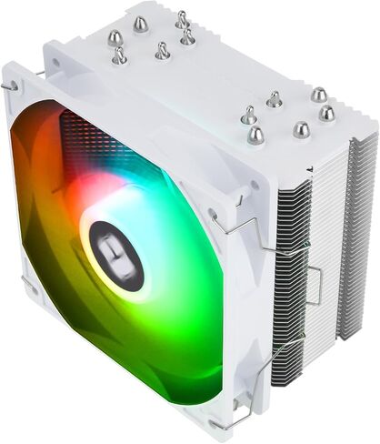 Thermalright Burst Assassin 120 SE Argb White CPU Air Cooler ، 6 أنابيب حرارة ، TL-C12CW-S PWM CPU CPU CPU مع سرعة 1550 دورة في الدقيقة ، لبرودة AM4/AM5 ، Intel LGA1851/1700/1150/1151/1200 ، PC Cooling in Saudi Arabia