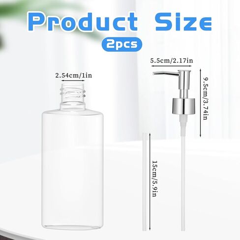 2 Pack Soap Dispenser Pump, Soap Pump Replacement, Replacement for Liquid Hand Soaps Dispensers for Regular Glass Mouth Bottles, Standard 28/400 Neck Size in Saudi Arabia