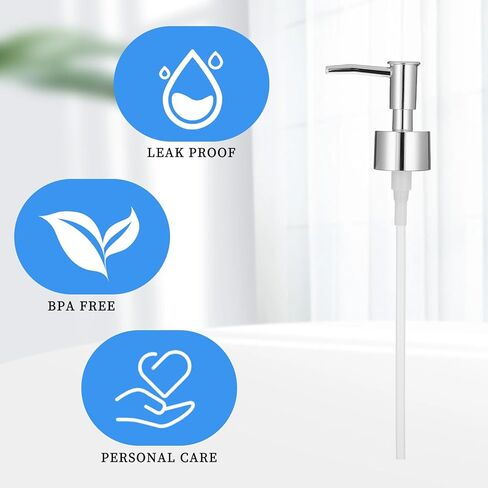 2 Pack Soap Dispenser Pump, Soap Pump Replacement, Replacement for Liquid Hand Soaps Dispensers for Regular Glass Mouth Bottles, Standard 28/400 Neck Size in Saudi Arabia