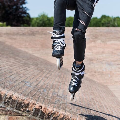 Fila Houdini Pro 110mm 3 عجلات مضمّنة للرجال والنساء-زلاجات اللياقة البدنية عالية الأداء مع حشوة تشريحية وعجلات 3 × 110 ملم و ABEC 9 محامل in Kuwait