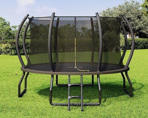 8FT 10FT 12FT 14FT 15FT 16FT Outdoor Trampoline with Enclosure Net and Ladder, Recreational Trampolines for Kids and Adults, Quick Connect Frame, ASTM Approval in Saudi Arabia