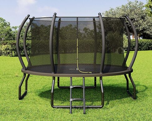 8FT 10FT 12FT 14FT 15FT 16FT Outdoor Trampoline with Enclosure Net and Ladder, Recreational Trampolines for Kids and Adults, Quick Connect Frame, ASTM Approval in Saudi Arabia