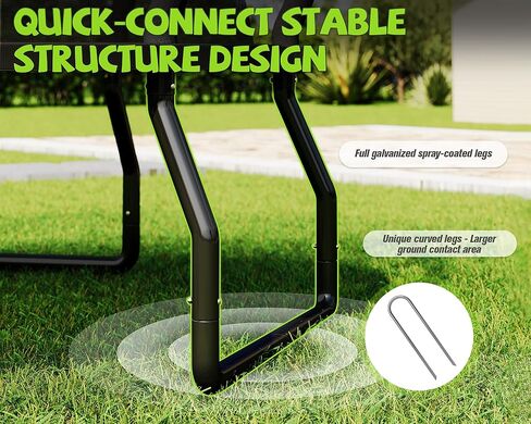 8FT 10FT 12FT 14FT 15FT 16FT Outdoor Trampoline with Enclosure Net and Ladder, Recreational Trampolines for Kids and Adults, Quick Connect Frame, ASTM Approval in Saudi Arabia