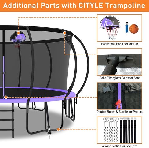 Tranpoline 1500 رطل 8 10 12 14 15 16 قدمًا tranpoline للأطفال والبالغين tranpoline مع شبكة العلو in Saudi Arabia