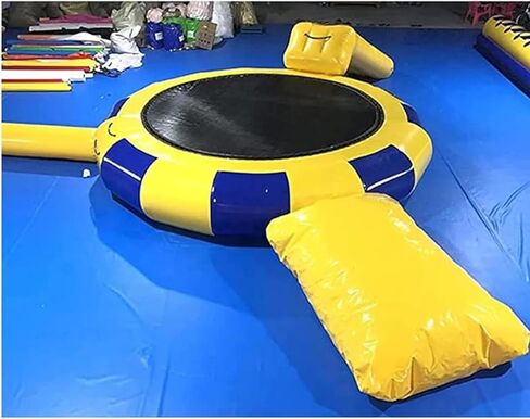 Lake Trampoline Jumping Swimming Platform, Water Trampoline with Rope Ladder, Inflatable Trampoline Jumping Floating Trampoline for Water Sports Toys,10ft in Saudi Arabia