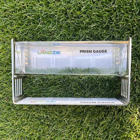 مقياس ارتفاع العشب Landzie Prism - قم بسهولة بقياس طول العشب حتى 1 5/8 بوصة أو 40 مم - ارتفاع مقياس العشب المقطوع مع حالة وقائية - أدوات وقياسات المعدات ، سبح ، حوض ، TURF in Saudi Arabia