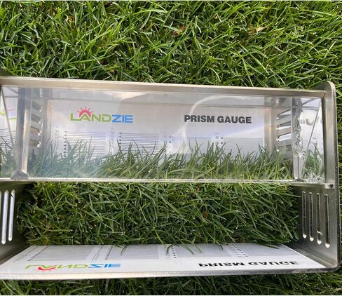 مقياس ارتفاع العشب Landzie Prism - قم بسهولة بقياس طول العشب حتى 1 5/8 بوصة أو 40 مم - ارتفاع مقياس العشب المقطوع مع حالة وقائية - أدوات وقياسات المعدات ، سبح ، حوض ، TURF in Saudi Arabia