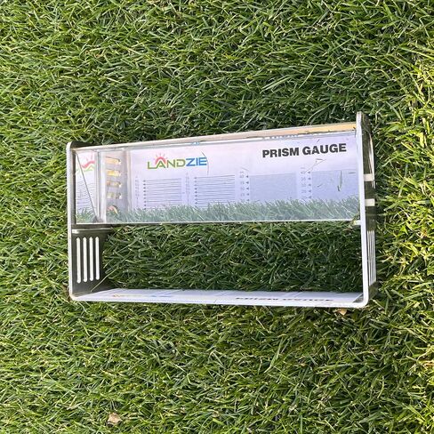 مقياس ارتفاع العشب Landzie Prism - قم بسهولة بقياس طول العشب حتى 1 5/8 بوصة أو 40 مم - ارتفاع مقياس العشب المقطوع مع حالة وقائية - أدوات وقياسات المعدات ، سبح ، حوض ، TURF in Saudi Arabia