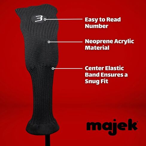 Majek Golf K5 Senior Lady All True Hybrid Clubs Complete Full Hybrid Set Includes #3,4,5,6,7,8,9,PW + Headcover Set & Majek Golf Hat in Saudi Arabia
