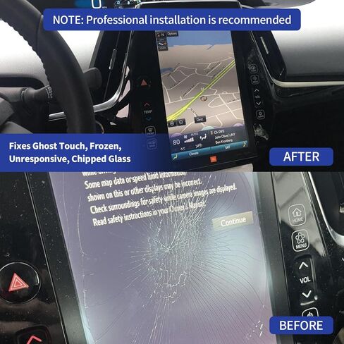 12 "استبدال شاشة اللمس لعام 2017 2018 2019 2020 Toyota Prius Prime Premium Limited Xle Technology L Eco Le Base Digitizer ، عرض نظام التنقل OEM الشاشة اللمس E7057 in Kuwait