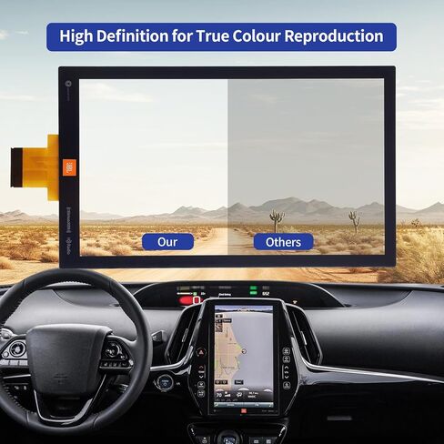 12 "استبدال شاشة اللمس لعام 2017 2018 2019 2020 Toyota Prius Prime Premium Limited Xle Technology L Eco Le Base Digitizer ، عرض نظام التنقل OEM الشاشة اللمس E7057 in Kuwait