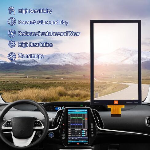 12 "استبدال شاشة اللمس لعام 2017 2018 2019 2020 Toyota Prius Prime Premium Limited Xle Technology L Eco Le Base Digitizer ، عرض نظام التنقل OEM الشاشة اللمس E7057 in Kuwait