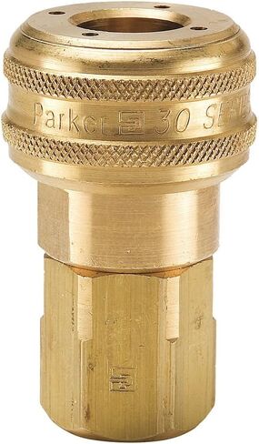 B33 Series 30 مقرنة سريعة النحاس الهوائي ، خيط أنابيب أنبوب ، حجم 1/4 بوصة ، 1/4-18 منفذ NPTF in Saudi Arabia