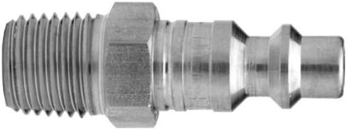 Dixon DCP25 Steel Air Chief Industrial Interchange Quick-Connect Fitting, Plug, 3/8" Body Size, Industrial Profile, 3/8" NPT Male, Box of 10 in Saudi Arabia
