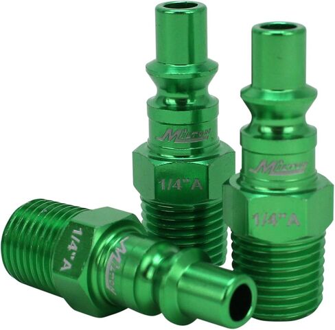 Colorfit by Milton Coupler & Plug Kit (A-Style) مع مصدات المطاط-1/4 "NPT Connect Hose Bittings لأدوات وضواغط الهواء-14 قطعة in Saudi Arabia