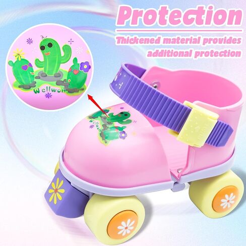 Kids Roller Skate for Girls Boys Ages 2-5 Years Old, Adjustable Toddler Rollerskates, Children Beginner Roller Skate RS209 in Saudi Arabia