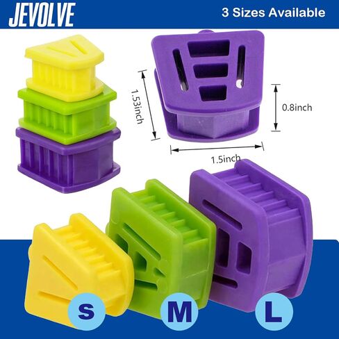 9 PCs Silicone Bite Blocks by JEVOLVE – Large Purple Flexible, Durable Blocks for DIY Projects, Crafts, Model Making, Art, Jewelry Design, and Small Item Holding – Safe, Reusable, Multi-Purpose in Kuwait