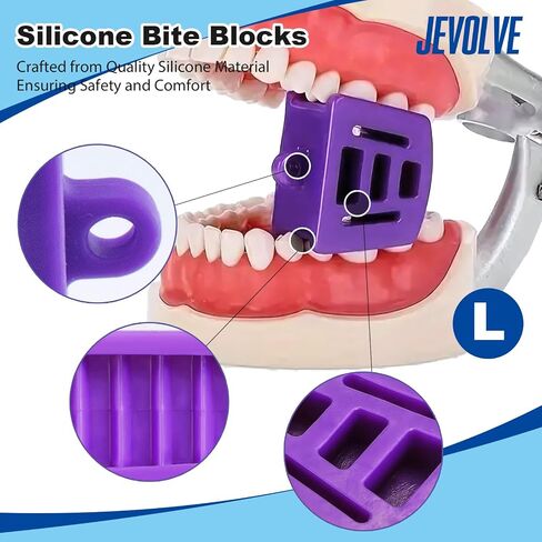 9 PCs Silicone Bite Blocks by JEVOLVE – Large Purple Flexible, Durable Blocks for DIY Projects, Crafts, Model Making, Art, Jewelry Design, and Small Item Holding – Safe, Reusable, Multi-Purpose in Kuwait
