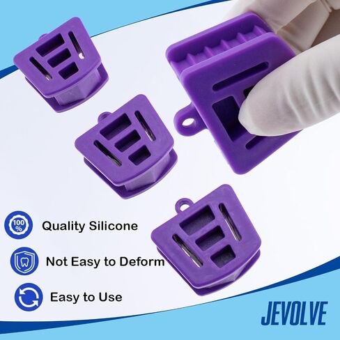 9 PCs Silicone Bite Blocks by JEVOLVE – Large Purple Flexible, Durable Blocks for DIY Projects, Crafts, Model Making, Art, Jewelry Design, and Small Item Holding – Safe, Reusable, Multi-Purpose in Kuwait