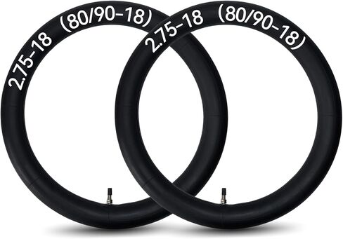 3.00-18 2.75-18 2.50-18 Inner Tubes 80/90-18 80/100-18 90/90-18 with Straight Valve Stem for Motorcycle Off Road Dirt Bike Tube 2 Pack in Kuwait