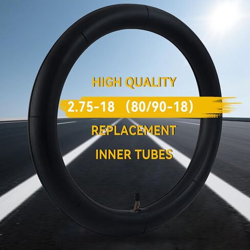 3.00-18 2.75-18 2.50-18 Inner Tubes 80/90-18 80/100-18 90/90-18 with Straight Valve Stem for Motorcycle Off Road Dirt Bike Tube 2 Pack in Kuwait