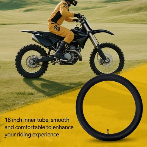 3.00-18 2.75-18 2.50-18 Inner Tubes 80/90-18 80/100-18 90/90-18 with Straight Valve Stem for Motorcycle Off Road Dirt Bike Tube 2 Pack in Kuwait