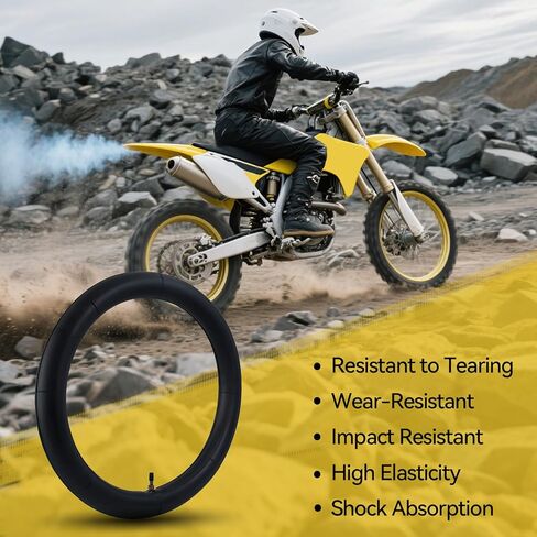 3.00-18 2.75-18 2.50-18 Inner Tubes 80/90-18 80/100-18 90/90-18 with Straight Valve Stem for Motorcycle Off Road Dirt Bike Tube 2 Pack in Kuwait