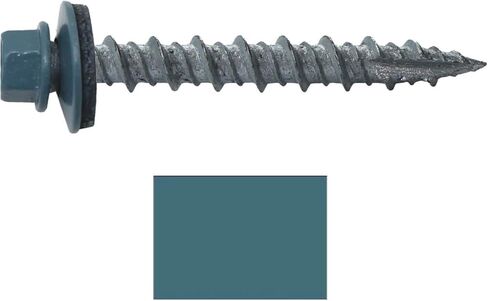 Metal Roofing Screws: (1000) 10 x 1-1/2" Galvanized Hex Head Sheet Metal Roof Screw. Self Starting Metal to Wood siding Screws. EPDM Washer. No Paint in Saudi Arabia