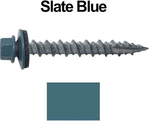 Metal Roofing Screws: (1000) 10 x 1-1/2" Galvanized Hex Head Sheet Metal Roof Screw. Self Starting Metal to Wood siding Screws. EPDM Washer. No Paint in Saudi Arabia