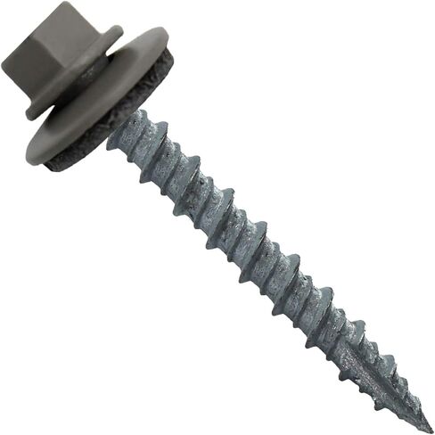Metal Roofing Screws: (1000) 10 x 1-1/2" Galvanized Hex Head Sheet Metal Roof Screw. Self Starting Metal to Wood siding Screws. EPDM Washer. No Paint in Saudi Arabia