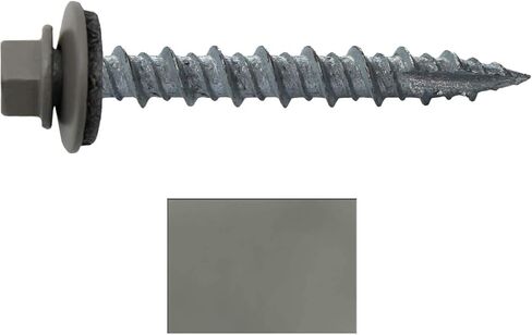 Metal Roofing Screws: (1000) 10 x 1-1/2" Galvanized Hex Head Sheet Metal Roof Screw. Self Starting Metal to Wood siding Screws. EPDM Washer. No Paint in Saudi Arabia