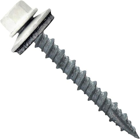 Metal Roofing Screws: (1000) 10 x 1-1/2" Galvanized Hex Head Sheet Metal Roof Screw. Self Starting Metal to Wood siding Screws. EPDM Washer. No Paint in Saudi Arabia