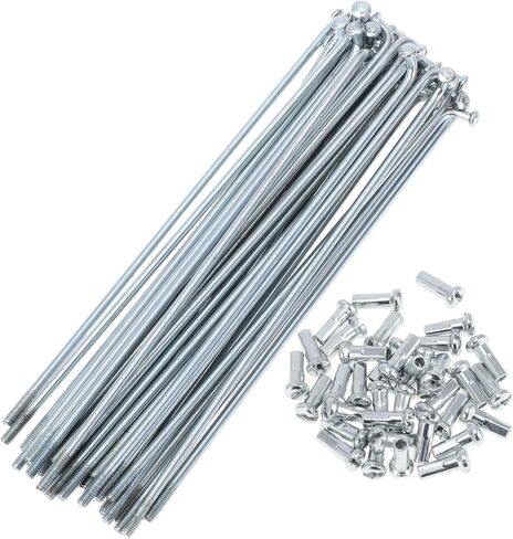 36 Set 13G Bicycle Spokes 127mm Bike Wheel Spokes Galvanized Carbon Steel Silver Tone in Saudi Arabia