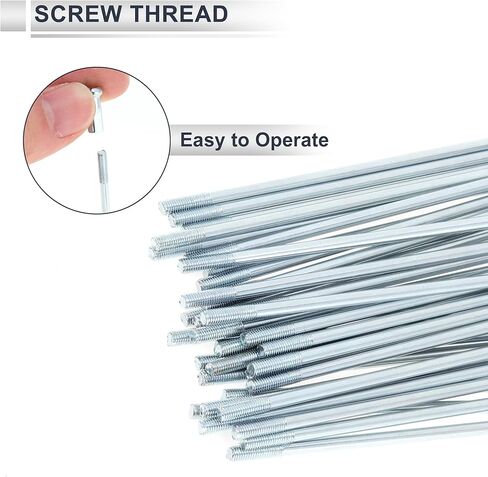 1 مجموعة متحدثة الدراجات العالمية 12G 100 مم متحدث عجلة الدراجة الحلمة الفضية نغمة الكربون الصلب المجلفن in Saudi Arabia