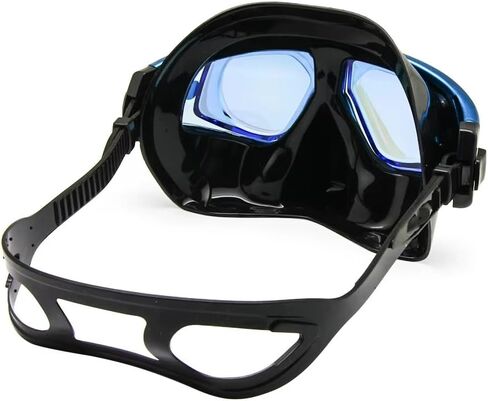 Farsighted Hyperopia +2.0 to +6.0 Scuba Diving Mask with Tempered Glass Lenses, Snorkel Options Anti-Fog in Kuwait