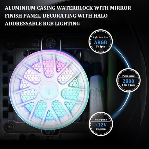 Thermalright Aqua Elite 240 V6 ARGB Black AIO CPU Cooler, ARGB PWM Cooler Fans with 2000RPM, for Intel Lga1150/1151/1155/1156/1200/2011/1700/1851, AMD: AM4/AM5, Case 240mm AIO Radiator in Saudi Arabia