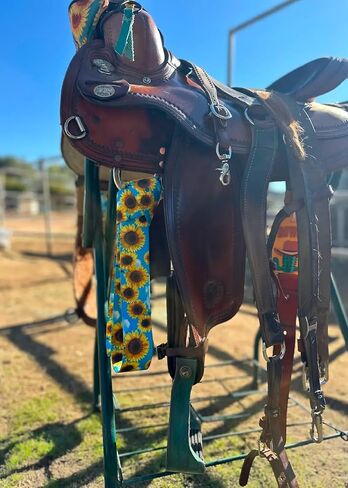 cinch strap set latigo sunflower 2" in Saudi Arabia
